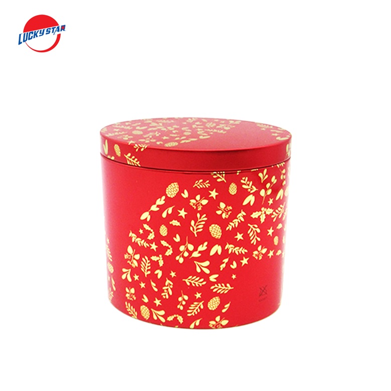 cylinder-shaped tin box
